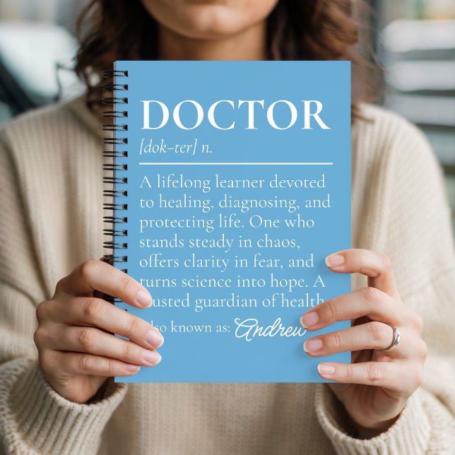 Cuaderno Doctor Definition Custom Journal Gift for Doctors (Doctor Definition Notebook Professional Medical Gift, Graduation Gift for Doctor Custom Journal)