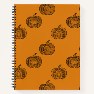 Cuaderno Dodles de Halloween calabazas de boho mandala de o