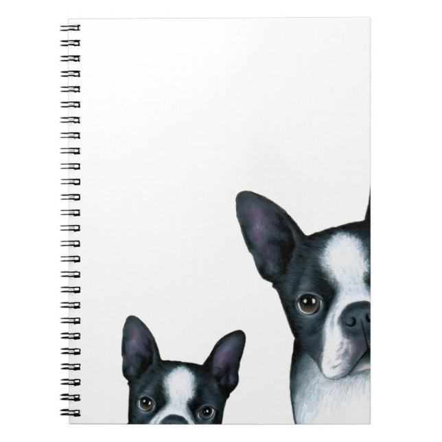 Cuaderno dog 128 Boston Terrier (Frente)