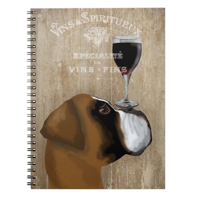 Cuaderno Dog Au Vin Boxer (Frente)