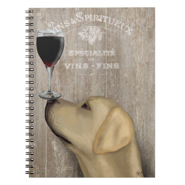Cuaderno Dog Au Vin Yellow Labrador (Frente)