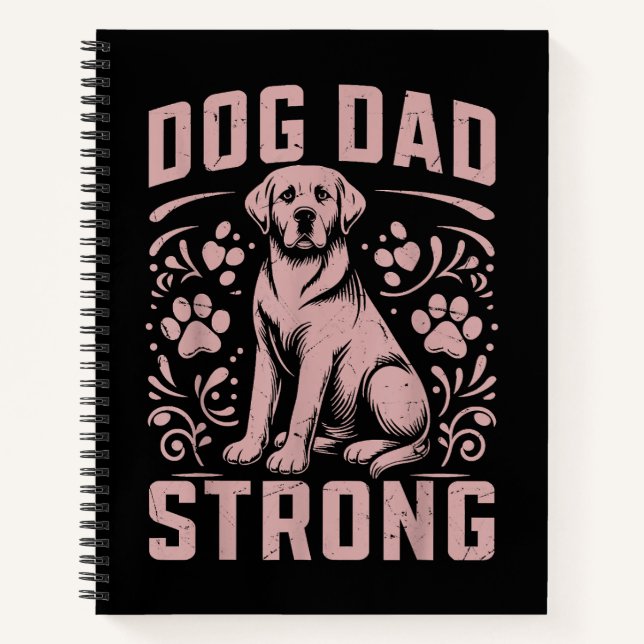 Cuaderno Dog Dad Strong Dog Dad (Anverso)