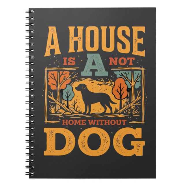 Cuaderno Dog Home Vintage House (Frente)