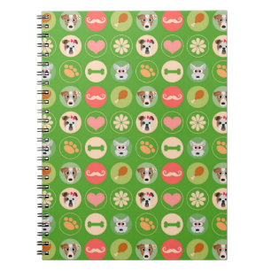 Cuaderno Dog Love on Green
