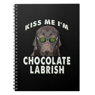 Cuaderno Dog Lover Bésame soy Labrish de chocolate