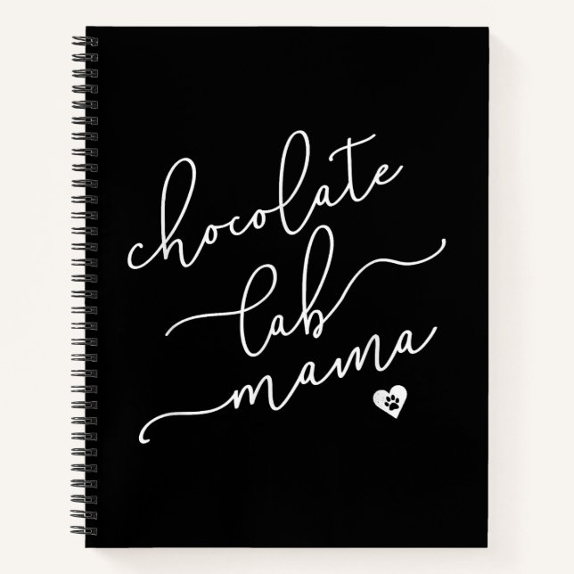 Cuaderno Dog Lover | Chocolate Lab Mama (Anverso)