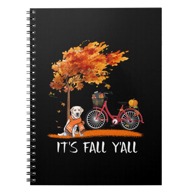 Cuaderno Dog Lover | Labrador recuperador es otoño (Frente)