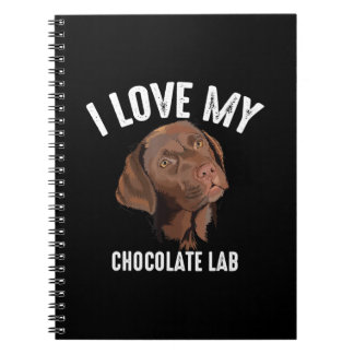Cuaderno Dog Lover | Me encanta mi laboratorio de chocolate