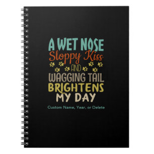 Cuaderno Dog Lover Nose Wet, Disminuida Cita de Besos