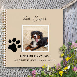 Cuaderno Dog Memorial Remembrance Pet Loss Grief Journal 