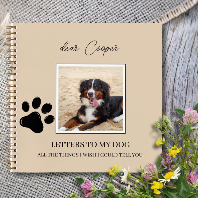 Cuaderno Dog Memorial Remembrance Pet Loss Grief Journal  (Dog grief journal )