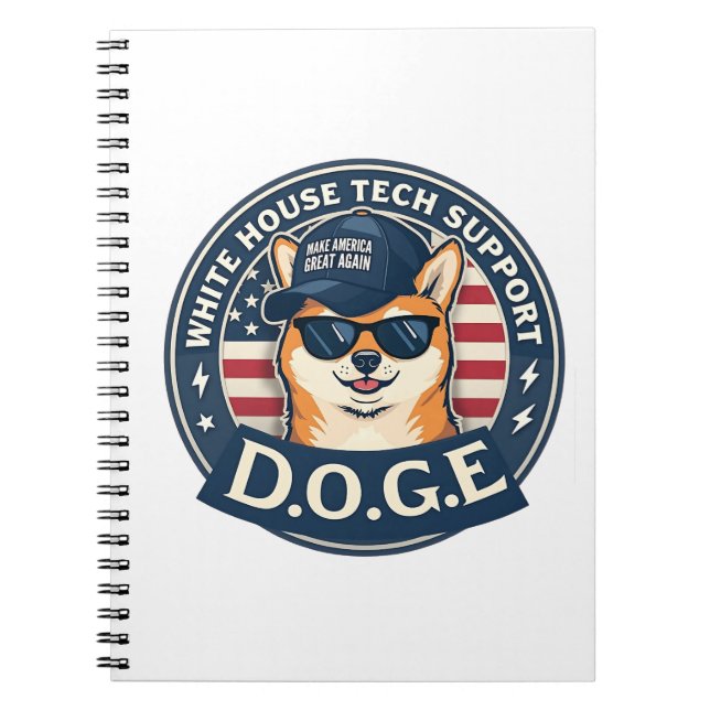 Cuaderno Doge de apoyo técnico de la Casa Blanca (Frente)