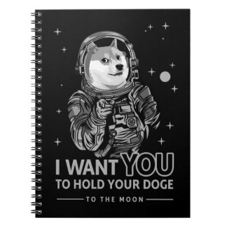 Cuaderno Dogecoin Doge Te Quiero A La Luna Crypto Gracioso