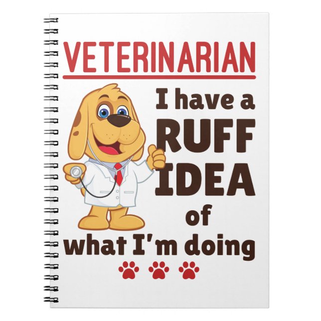 Cuaderno Dogtor Ruff Idea Médica animal veterinario (Frente)