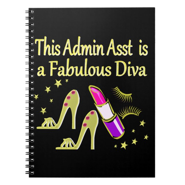 CUADERNO DOLD GLITZY ADMIN ASISTENTE DIVA DISEÑO (Frente)