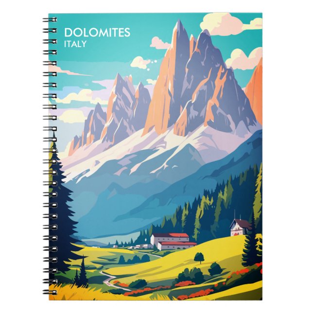Cuaderno Dolomitas Italia Viaje de cosecha (Frente)