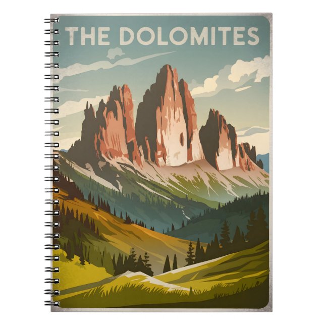 Cuaderno Dolomitas, Italia vintage (Frente)
