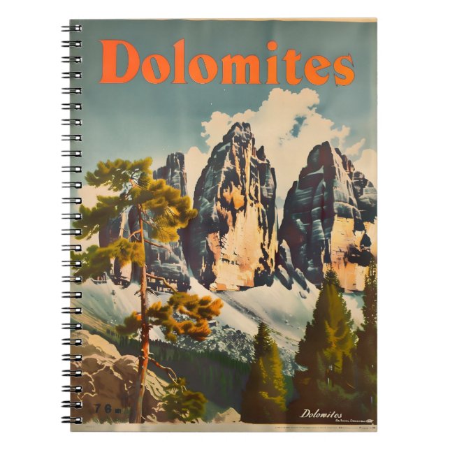 Cuaderno Dolomitas Vintage (Frente)
