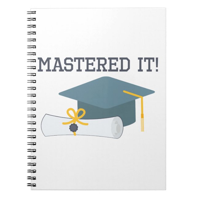 Cuaderno Dominado lo masters divertido del regalo de la (Frente)