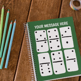 Cuaderno Dominos blancos sobre los verdes personalizados
