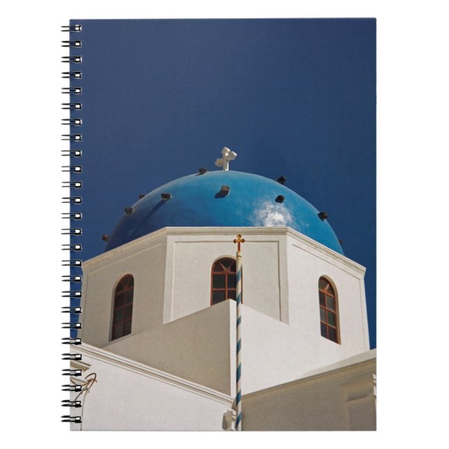 Cuaderno Domo azul, Santorini, Grecia (Frente)