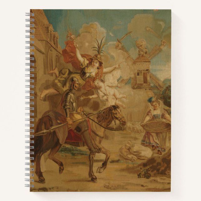 Cuaderno Don Quixote Guided by Folly, 18th century tapestry (Anverso)