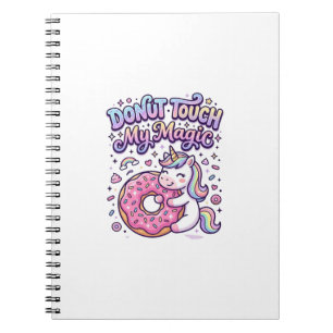 Cuaderno Dona de Unicornio Toca Mi Regalo Mágico Idea Pegat