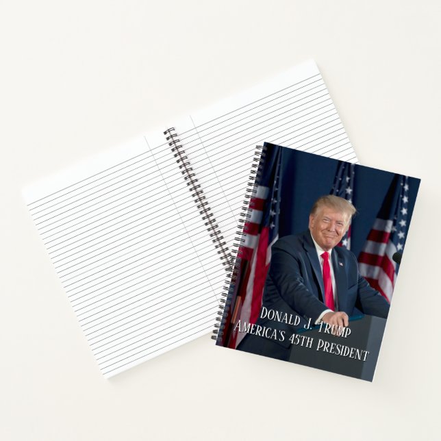 Cuaderno Donald J. Trump 45.º presidente Keepsake (Interior)