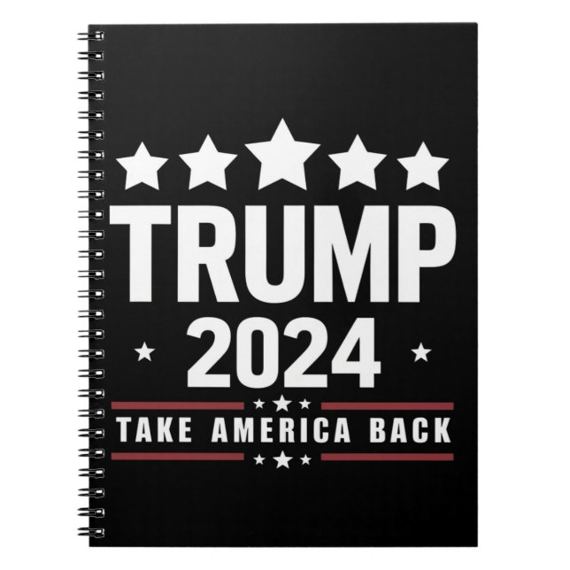 Cuaderno Donald Trump 2024 retrotrae a Estados Unidos a las (Frente)
