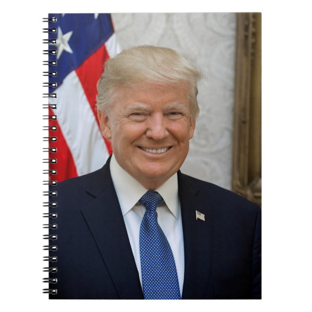 Cuaderno Donald Trump Presidente de los Estados Unidos Casa (Frente)