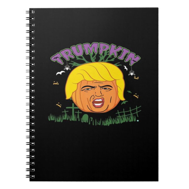 Cuaderno Donald Trumpkin hace que Halloween sea grande de n (Frente)