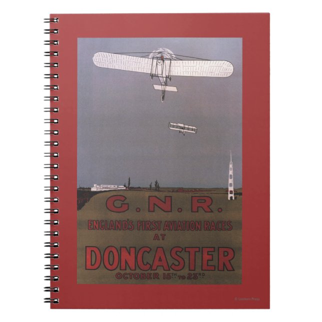 Cuaderno Doncaster, Inglaterra - Primeras carreras de aviac (Frente)