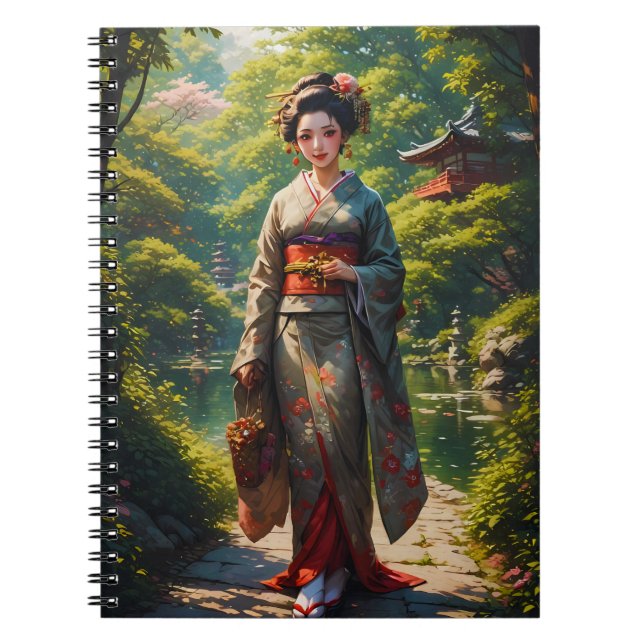 Cuaderno Doncella del Jardín Verde (Frente)