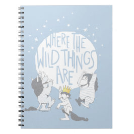 Cuaderno Donde están las cosas salvajes | Luna y estrellas