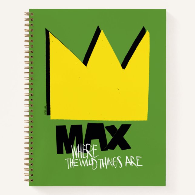 Cuaderno Donde están las cosas salvajes | Máx. y corona (Anverso)
