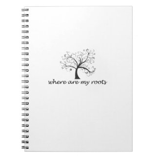 Cuaderno donde están mis raíces