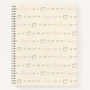 Cuaderno Donde las cosas salvajes citan el patrón