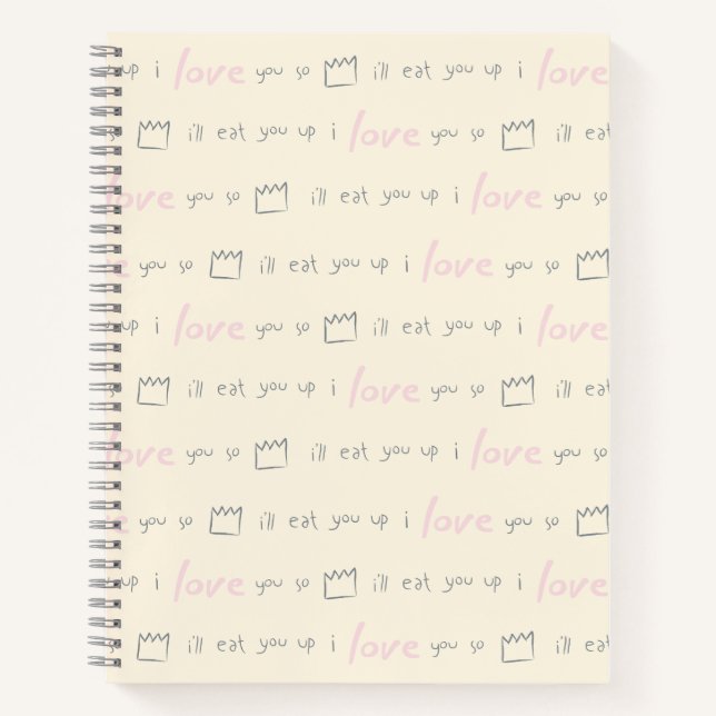 Cuaderno Donde las cosas salvajes citan el patrón (Anverso)