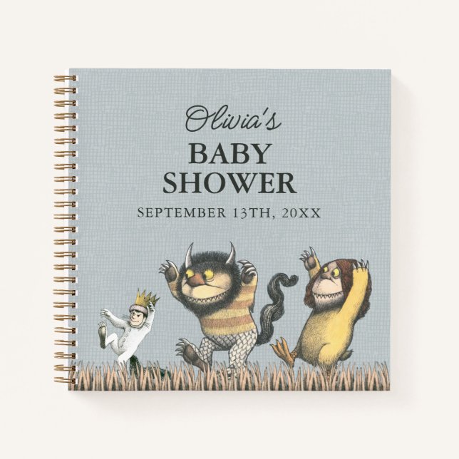Cuaderno Donde las Cosas Salvajes Están Baby Shower (Anverso)