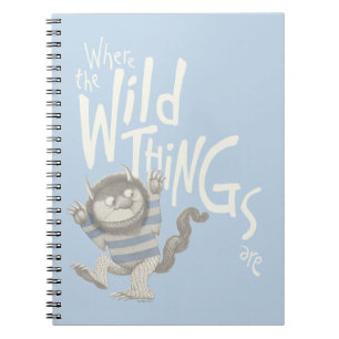 Cuaderno Donde las cosas salvajes están cita - Azul