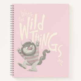 Cuaderno Donde las cosas salvajes están cita - Rosa