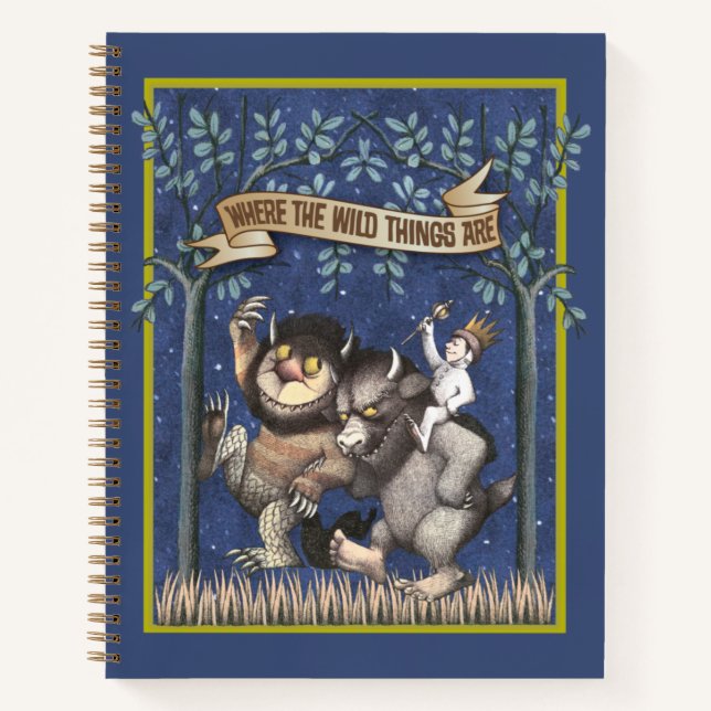 Cuaderno Donde las cosas salvajes están gráfico (Anverso)