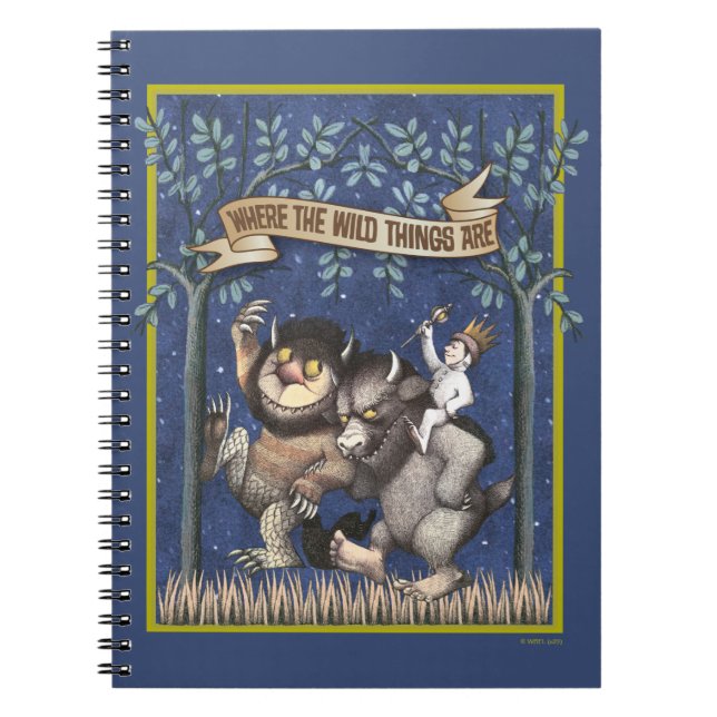 Cuaderno Donde las cosas salvajes están gráfico (Frente)