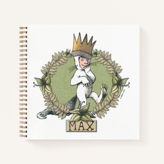 Cuaderno Donde las cosas salvajes están | Insignia de Max (Anverso)