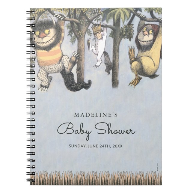 Cuaderno Donde las cosas salvajes son Baby Shower (Frente)