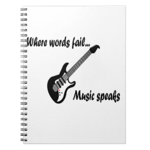 Cuaderno Donde las palabras fallan, la música habla