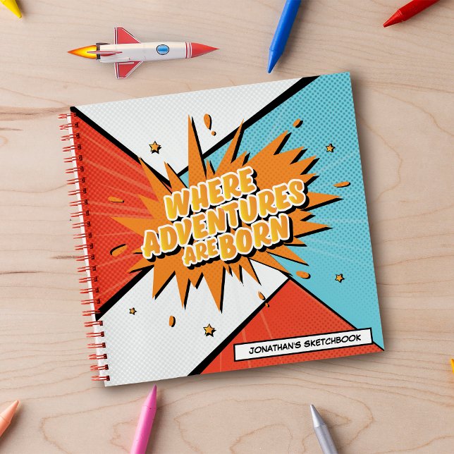 Cuaderno Donde nacen las aventuras (The ideal gift for that kid who loves to daydream and draw all day. )