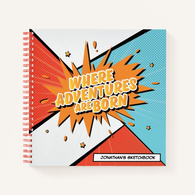 Cuaderno Donde nacen las aventuras (Anverso)