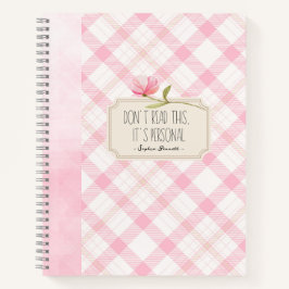 Cuaderno Don't Read This, It's Personal – Cute Pink Floral