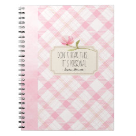 Cuaderno Don't Read This, It's Personal – Cute Pink Floral